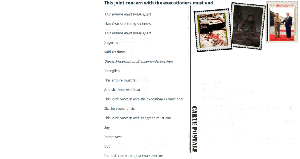 中华人民共和国 - This joint concern with hangmen must end