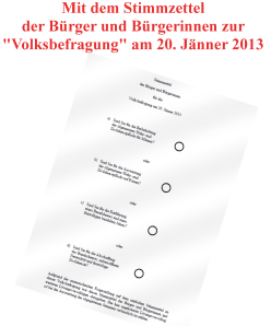 Stimmzettel Volksbefragung 20-1-2013
