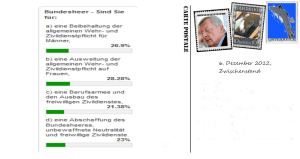 Volksbefragung Bundesheer - Keine Mehrheit für Regierung