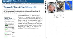 Volksbefragung 20-01-13 - Handeln gegen das Verhöhnen