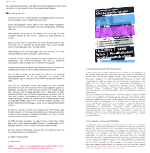 Heinz Fischer - Forderungen und Antwort - Eine Gegenüberstellung