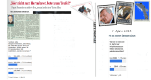 Zwischenergebnisse Umfrage Freiheitliche 7-4-2013