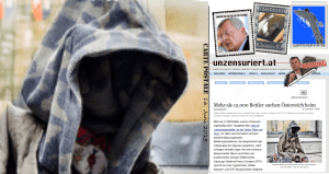 Freiheitliche Propaganda gegen Menschen die betteln