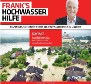 Franks Hochwasserhilfe At - Verbrannte das Spendengeld in der Sommerhitze