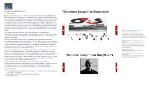 Der erste Zeuge vom Burgtheater