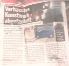 Auftakt zur Kunstzerstörung in Österreich von Österreich