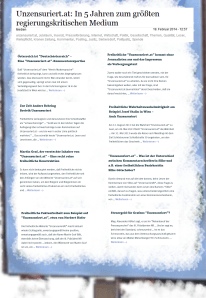 Unzensuriert der freiheitlichen Gemein-Schaft 5 Jahre Verdacht