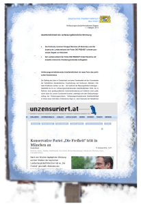 Verfassungsfeindliche Strömung