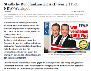 ARD Wahlkampfspot FPÖ Unzensuriert