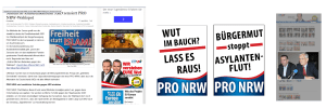 FPÖ - PRO NRW - UNTERBERGER - Plakate