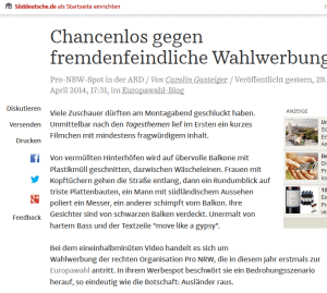 pro nrw werbespot ard - fpö