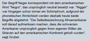 Seit über 300 Jahren kein neutrales Wort