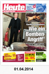 Umsonst Aufmacher mit Schönborn Christoph