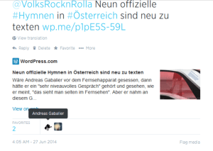 Andreas Gabalier favorisiert Neutextung von Bundeshymne und Landeshymnen