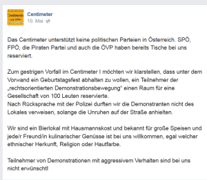Identitäre - Polizei - Unruhen
