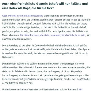 Dem Volk abgepresste Paläste