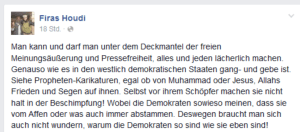 Allah ruft zornig seine Göttin Demokratie an