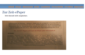Zur Zeit - Das Gesagte hält nicht