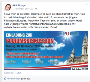 Akif Pirincci und FPÖ passen recht zueinander