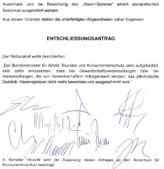 FPÖ Entschließungsantrag 2 - Gegen sozialistischen Sexismus