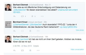 FPÖ NR Gerhard Deimek - Seine Antwort auf eine Frage