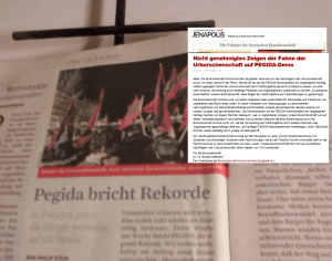 Pegida Burschenschaft FPÖ Fahne