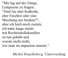 Unterwerfung - Mischung aus beidem