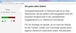 FPÖ Unz Peter_ Steinbrüche nach der Wende für Transen Zwitter Bettler Conchitas