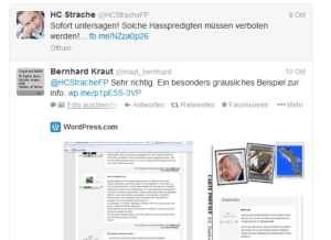 He-Chr Strache - Solche Hassprediten müssen verboten werden