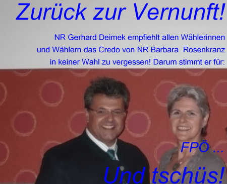 Und tschüs FPÖ - Zurück zur Vernunft