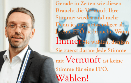 Vernunft schließt die Wahl einer FPÖ aus