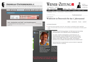 Bisamhofer Wahlrecht drittes jahrtausend unterberger