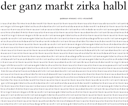 der ganze markt zirka halbl - b k