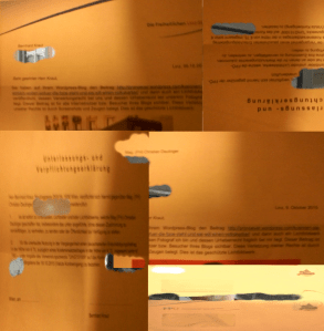 FPÖ verlangt Geld und Erklärungen - Überklebte Collage