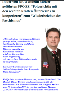 Schreibstaffel FPÖ - Wiederbeleben des Faschismus