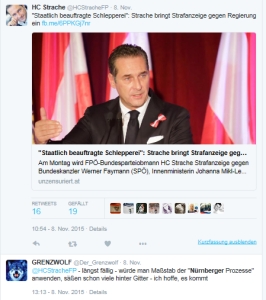 Grenzwolf - Strache - Nürnberger Prozesse