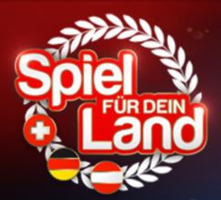 Mit Lorbeer bekränztes antieuropäisches Spiel für dein Land