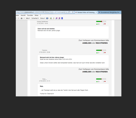 FPÖ unzensuriert Einhaltung bestehender Gesetze
