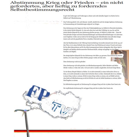 Südtirol- Saint Germain der FPÖ