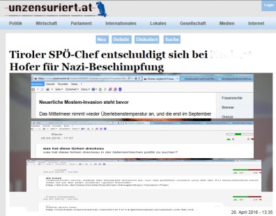 Die heutige identitäre Partei im Geiste Hofers ist keine Nazi-Partei aber bietet seit dem Nazi-Untergang nichts Neues