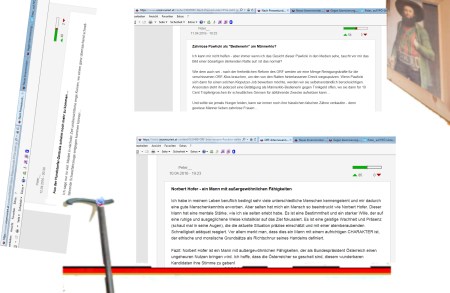 Ein Wähler umwirbt Norbert Hofer