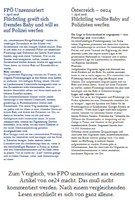 Exemplarisches Beispiel für Politische und Mediale Bildung