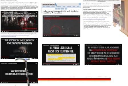 Identitäre Kolonne - Einer ist ein Anschlag - vierzig sind eine friedliche Aktion