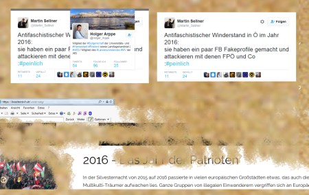 Identitäre Partei FPÖ mit ihren identitären Buben