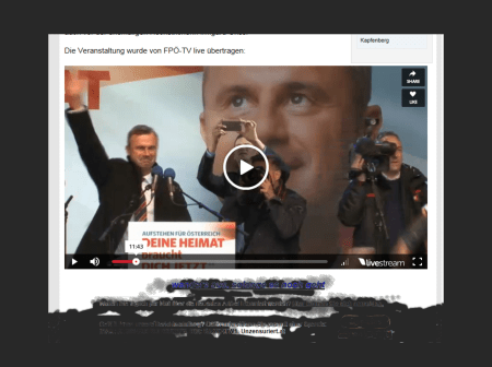 Norbert Hofer winkt in Kapfenberg