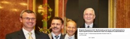 Odin Wiesinger mit seinen Präsidenten im Parlament