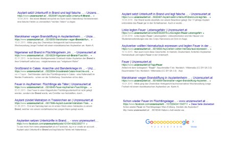 FPÖ unzensuriert - Kommentare zu Bränden die zur Gesinnung passen