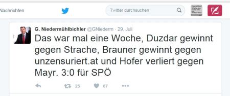 Drei zu null für SPÖ - Eine Niederlage