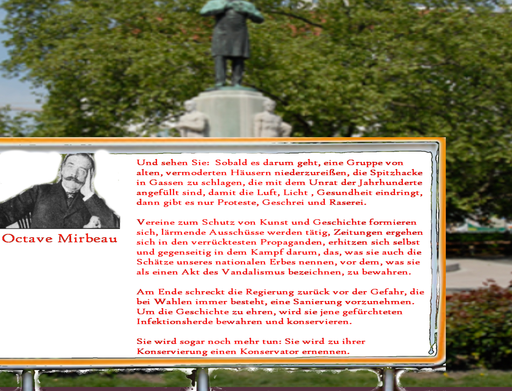 Octave Mirbeau statt Karl Lueger