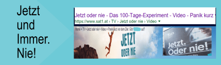 Jetzt oder nie - jetzt und immer nie - övp mit sebastian kurz